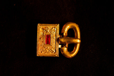 Germanic Buckle with Red Inlay - A-47