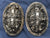 Blackened Silver-Plated Viking Horses Turtle Brooches - TB-24