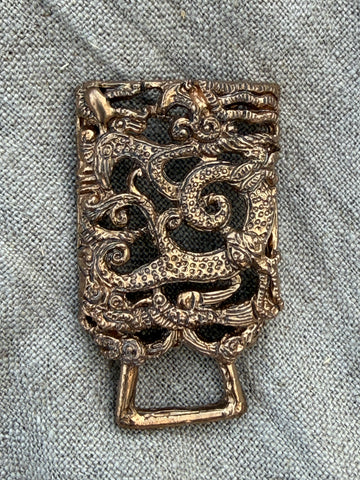 Mongol belt fitting with hanger MO16