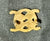 Double snake entwined snake mount - A-41