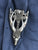 Blackened Silver-Plated Saxon Stag Belt Tip B57
