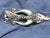 Blackened Silver-Plated Bronze Saxon Stag Belt Tip B58
