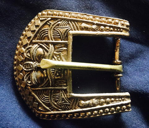 1” Viking Belt Buckle with Face - J-23