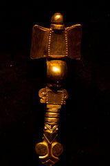 Bronze Saxon Long Dragon Bow Brooch TB16