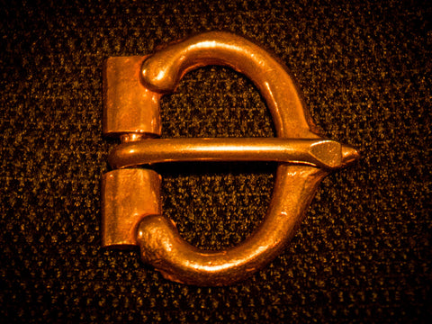 14th Century "D" shape Belt Buckle - B-79