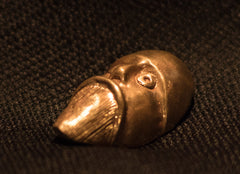 Viking Head pendant with moustache - N-46