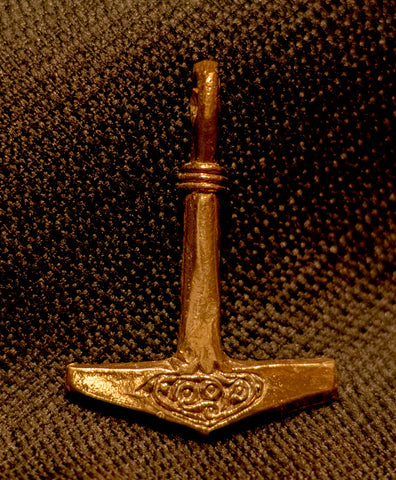 Thors hammer, Bronze, flat - X-77