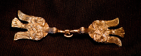 Clasp with birds, knot pattern - Y-46