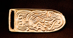 Viking Dragon Head Belt Tip, 5" - B19L