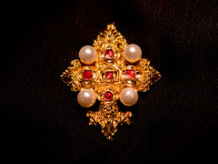 Cross - 16th C with pearls! - C14L