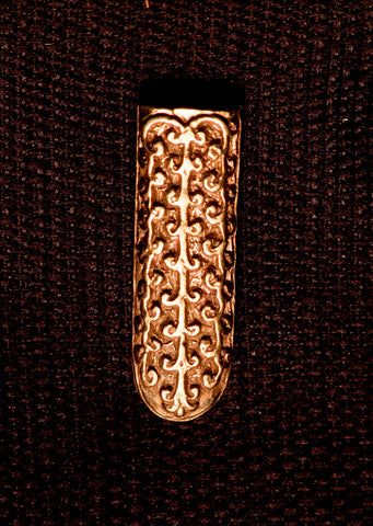 Viking Belt Tip - Tree of life pattern - VB20