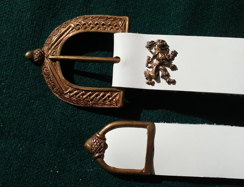 16th Century Lion Belt, White - FB137