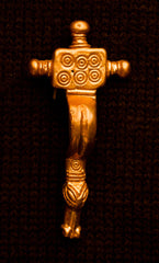 Bronze Saxon Rectangular Bow Brooch TB-03